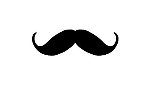 Curly moustache clipart