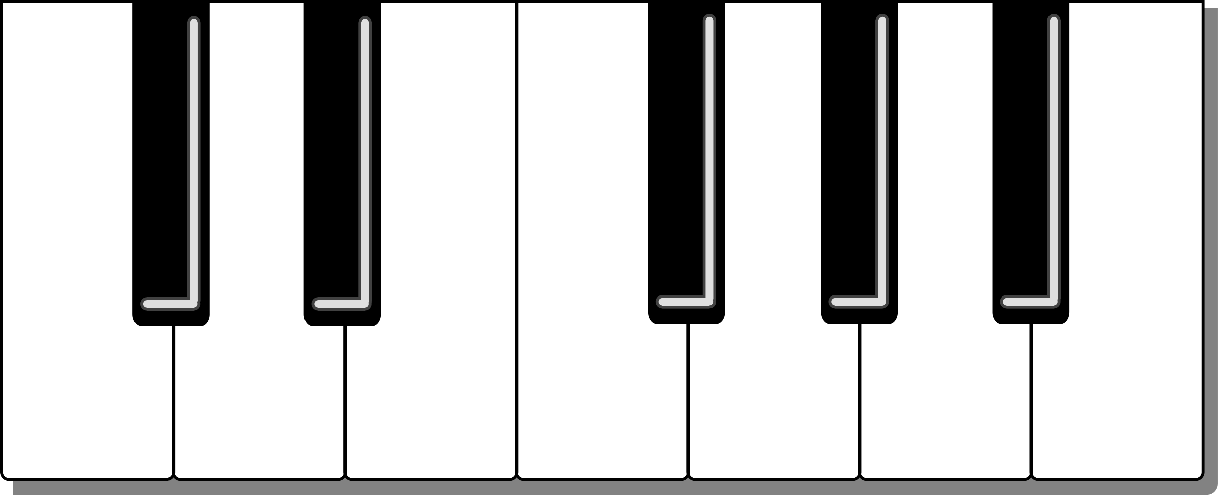 Printable Blank Piano Keyboard Template Images And Photos Finder