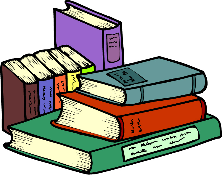 Animated picture of books