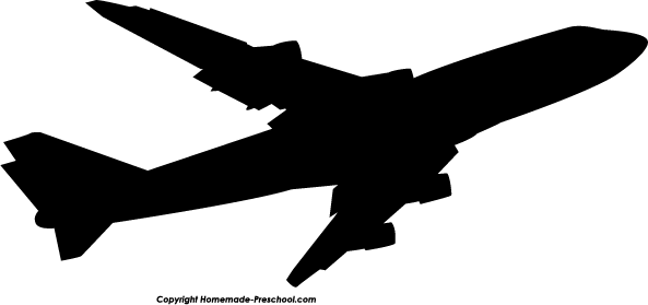 Small jet clipart silhouette