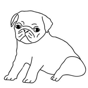 Pug and Friends Coloring Page | Color Luna