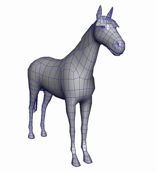 realistic horse animation 3d model