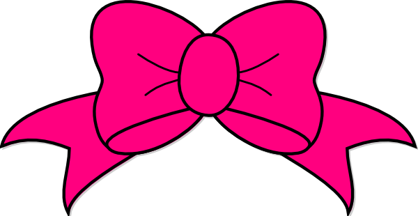 Big Pink Bow Clipart