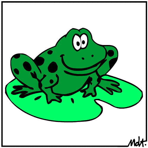 Frog And Lily Pad - ClipArt Best