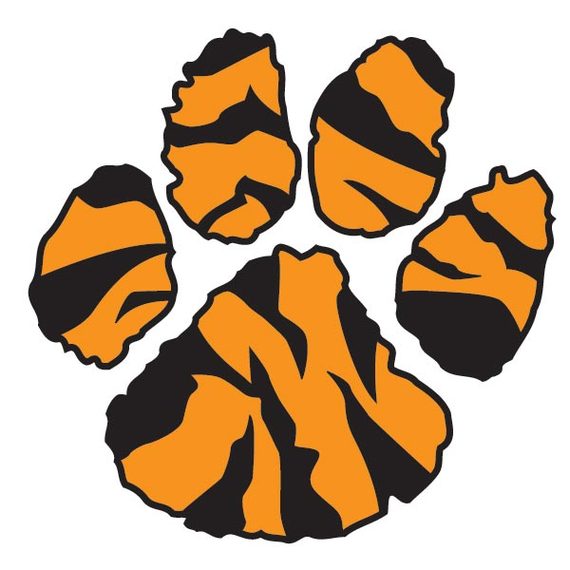 Orange Paw Print Clipart - Free to use Clip Art Resource