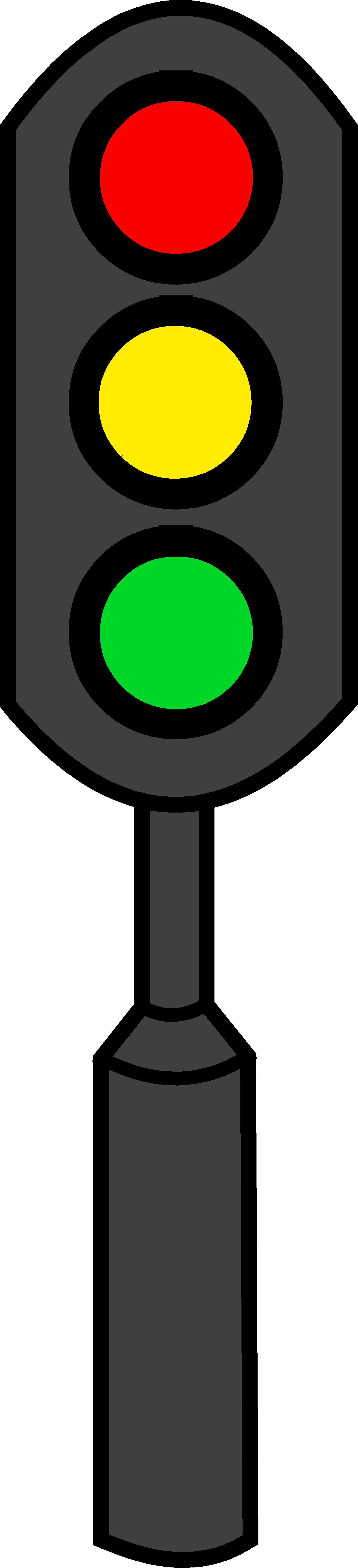 Stop Light Black And White Clipart