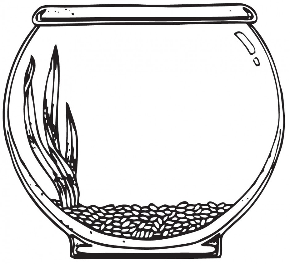 Fish bowl clip art