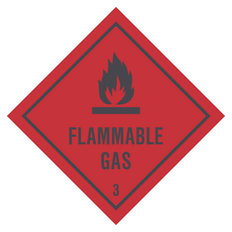 Flammable Gas 3 Decal