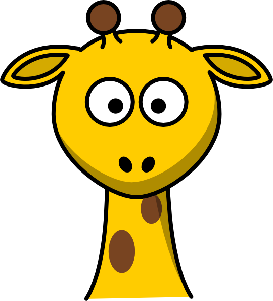 Animated Giraffe Face - ClipArt Best