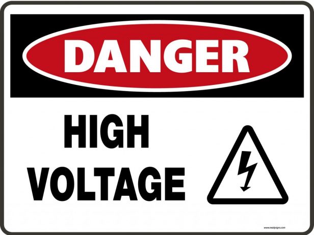 Component. symbol for volts: Danger Signs High Voltage Symbol ...