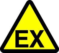 Explosive Material Hazard (ISO Triangle Hazard Symbol)