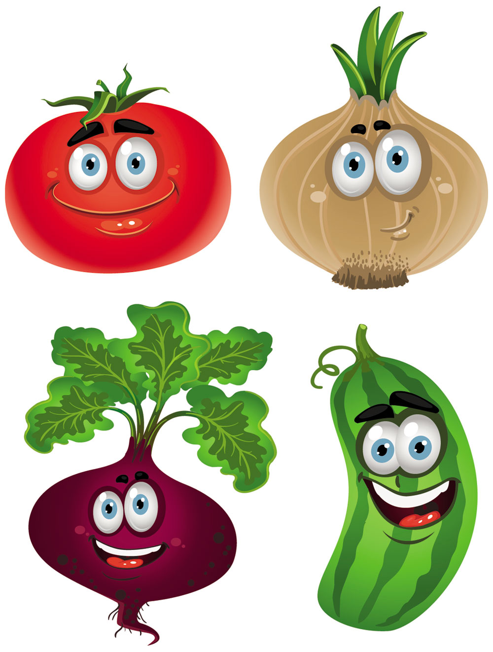 Free clipart vegetables cartoon