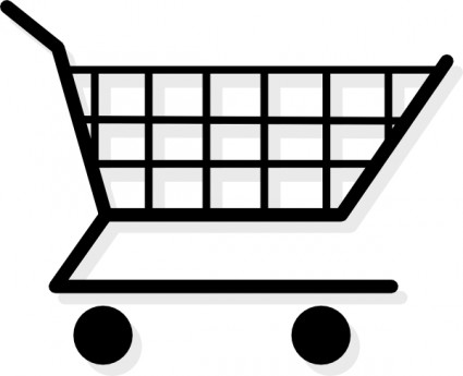 Grocery cart clipart