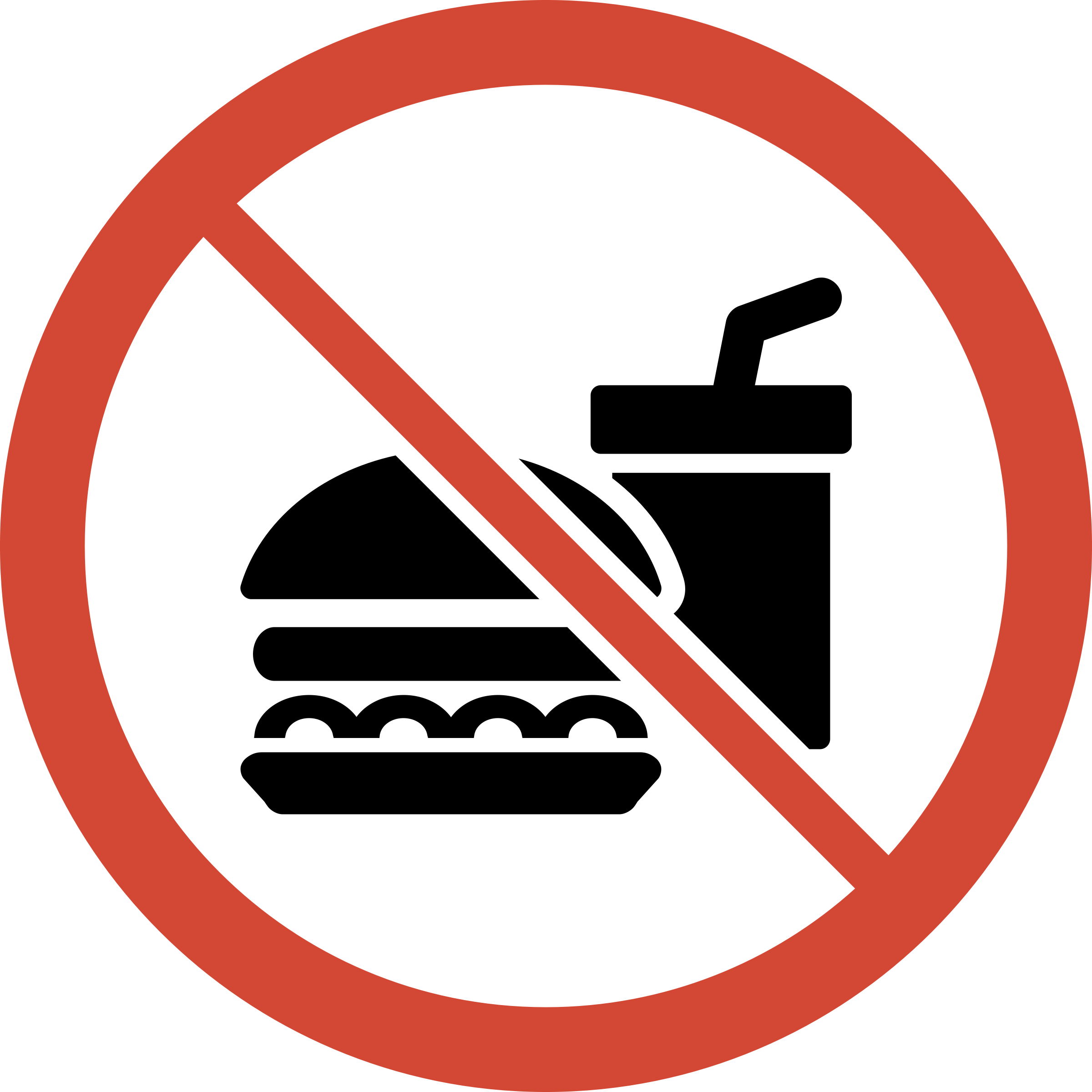 No food sign clipart