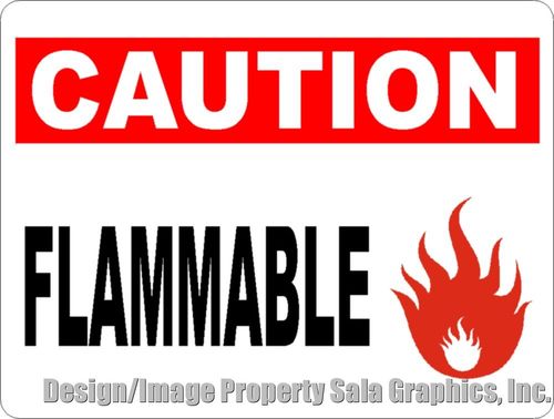 Caution Flammable Sign Fire Hazard Osha | What's it worth