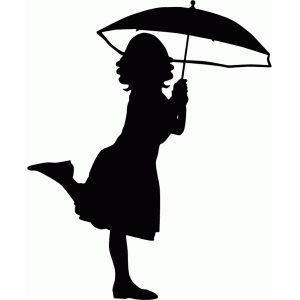 Silhouette Design Store - View Design #75261: raindrop and umbrella