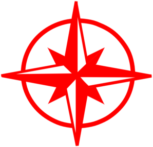 Red Compass Art - ClipArt Best