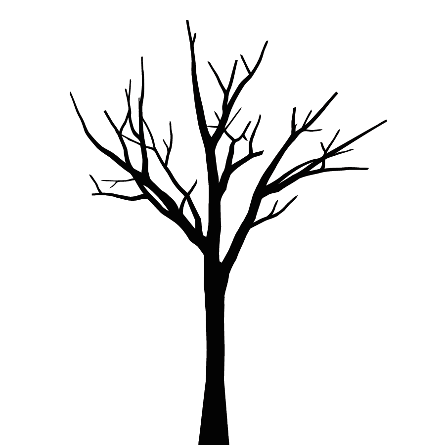 Simple tree without leaves clipart