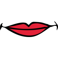 Clipart smiling lips