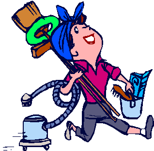 Professional Cleaning Lady Clipart