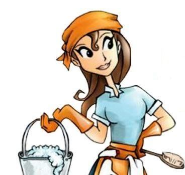 Clipart cleaning lady