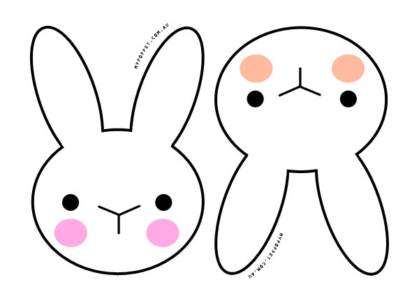 Best Photos of Printable Bunny Faces - Bunny Face Clip Art, Bunny ...