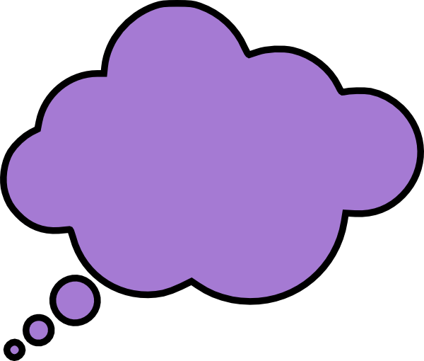 Thinking cloud clip art