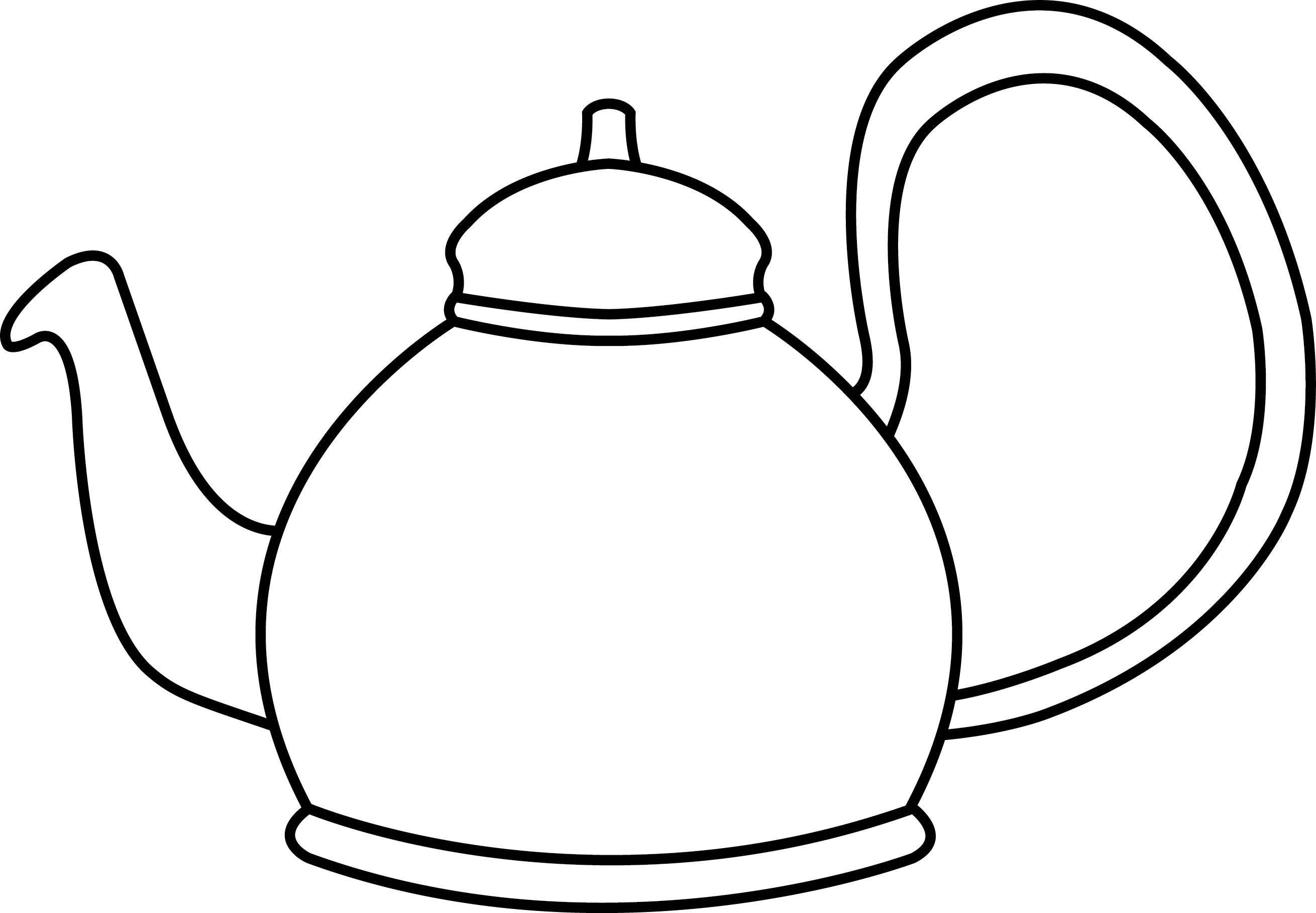 Tea Kettle Outline ClipArt Best