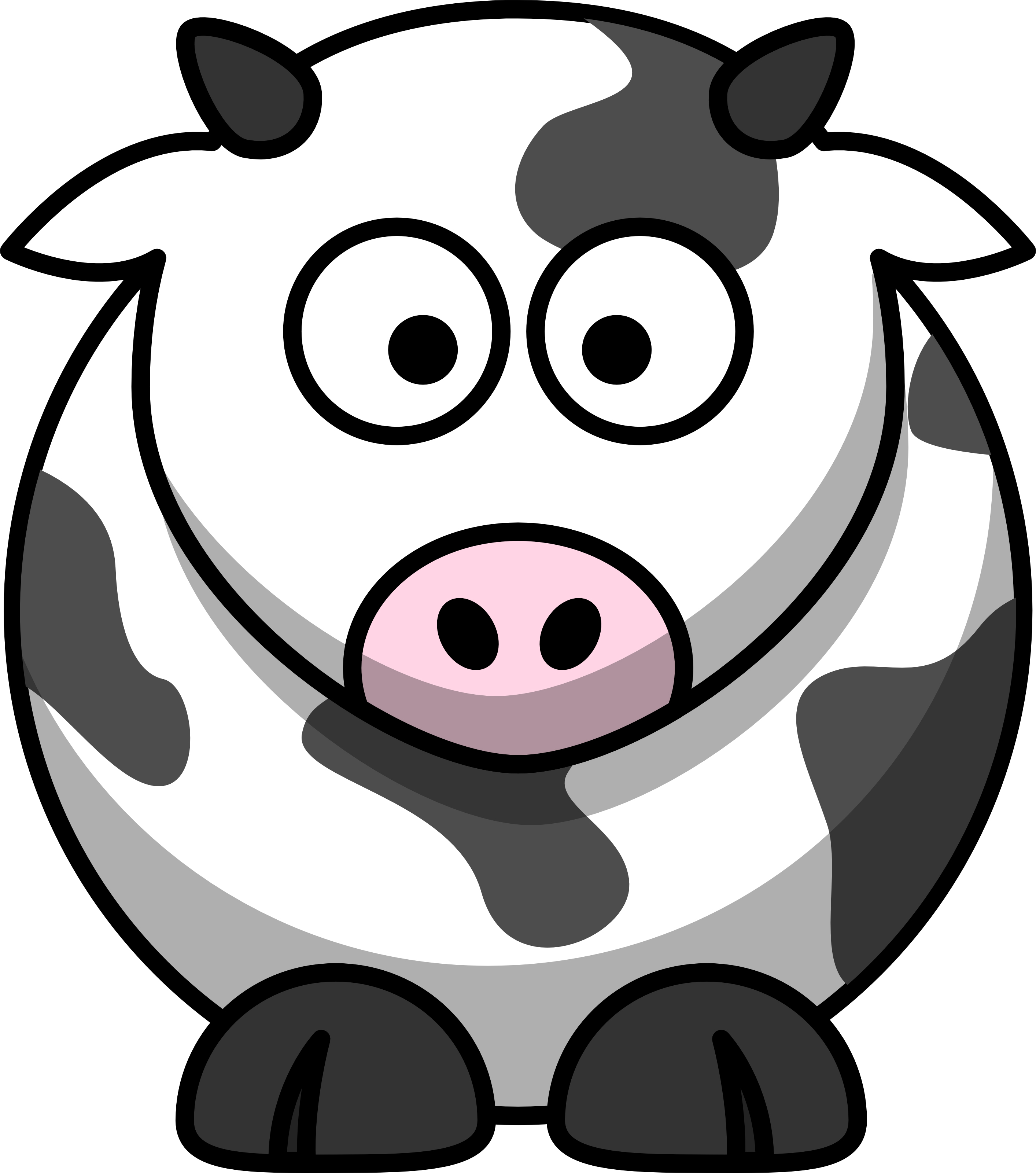 Free Cartoon Cow Clip Art | Free Images - vector clip ...