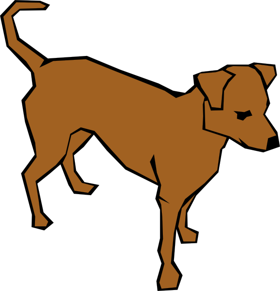 Dog 06 Drawn With Straight Lines clip art Free Vector