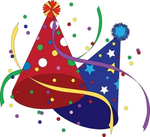 Free Party Hats Clip Art Image - Birthday Party Hats with ...