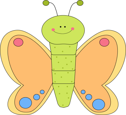 News Butterfly: Butterfly Cartoon Clipart