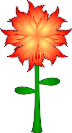 Fire Flower clip art Vector clip art - Free vector for free download