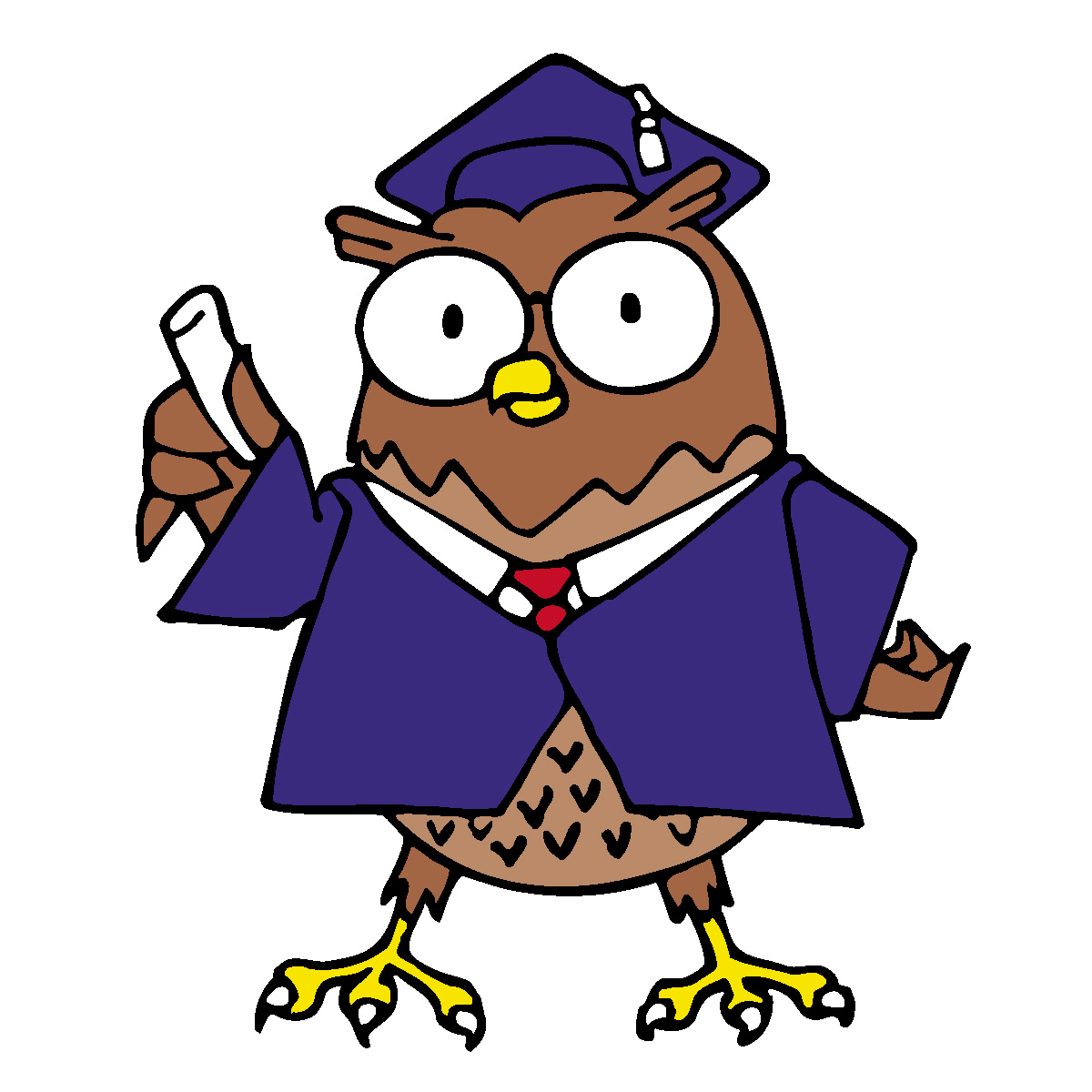 Owl Reading Clip Art - Free Clipart Images