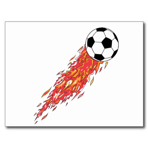 Soccer Ball On Fire Clip Art Clipart Best