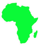 Africa continent in green - Free Clipart Images