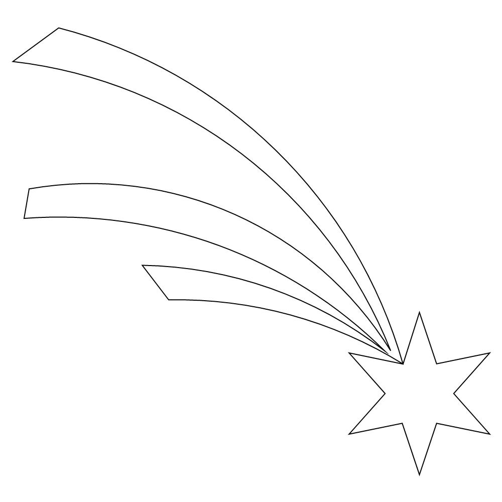Shooting Star Coloring Page Coloring Coloring Pages