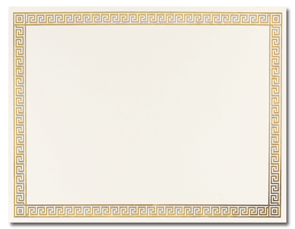 com: Gold Foil Border Premium Award Certificate: Office Products