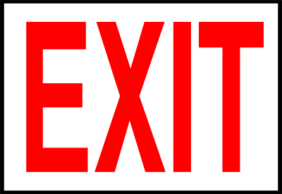 Exit Sign Clip Art