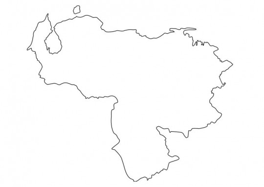 venezuela map Colouring Pages