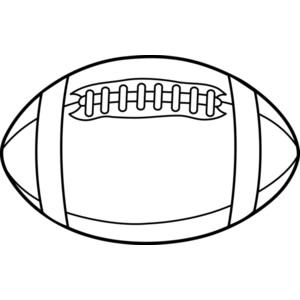 Rugby Ball or Football Line Art Free Clip Art - Polyvore