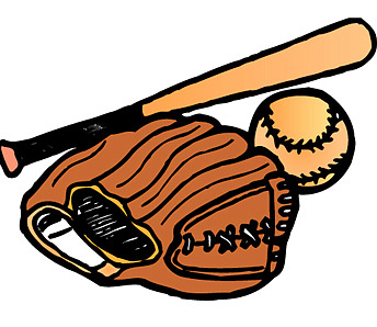 Baseball mitt clipart free