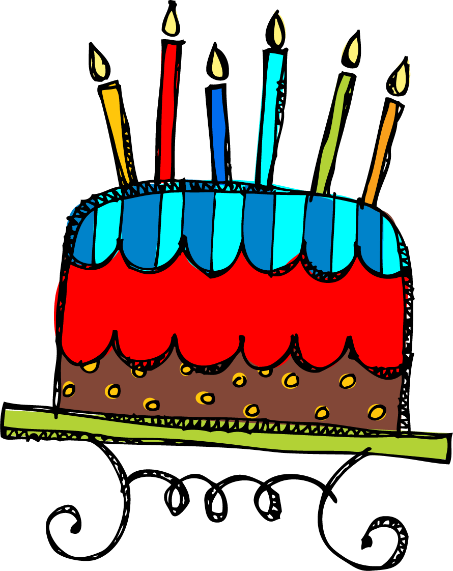 Free clipart of birthday cake