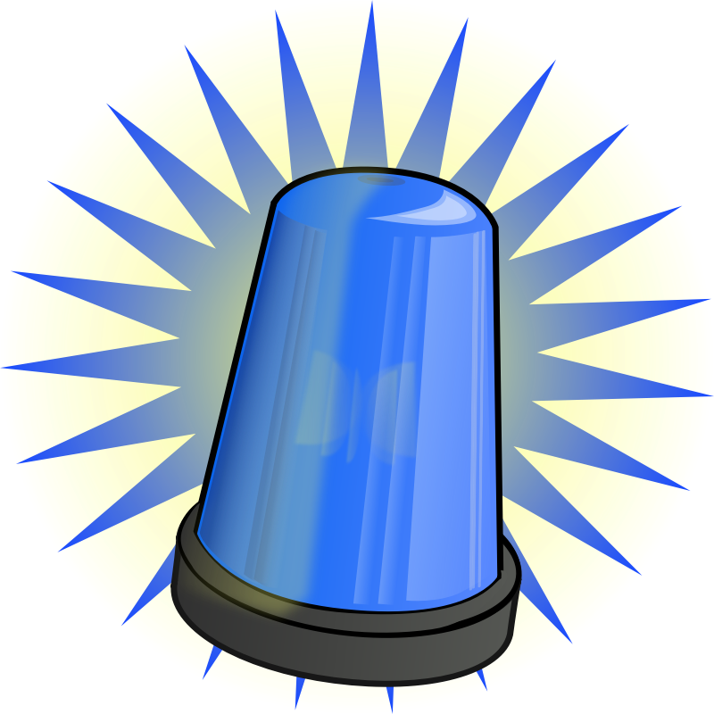 Clipart - Blue signal light