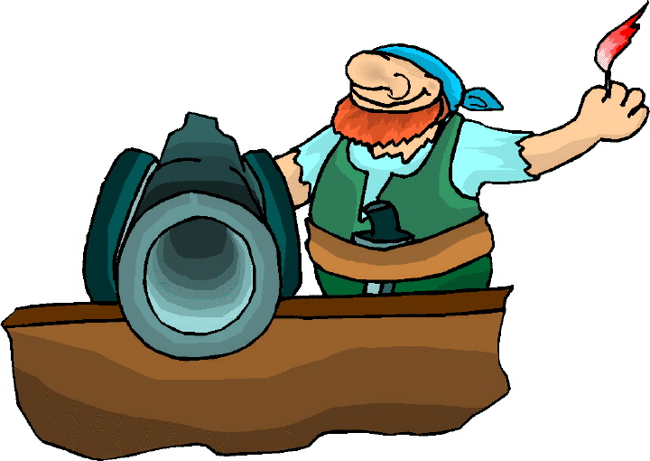 Pirate cannon clipart