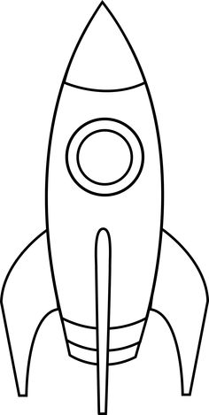 Rocket Clipart Black And White