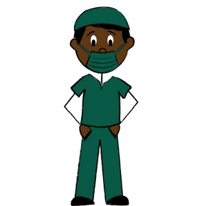 Nurse Clipart Image - clip art illustration of a ethnic stick ...