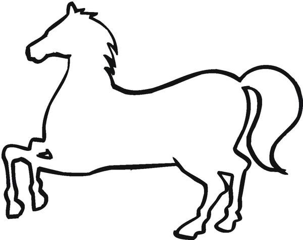 Printable Outline Of Horse - ClipArt Best