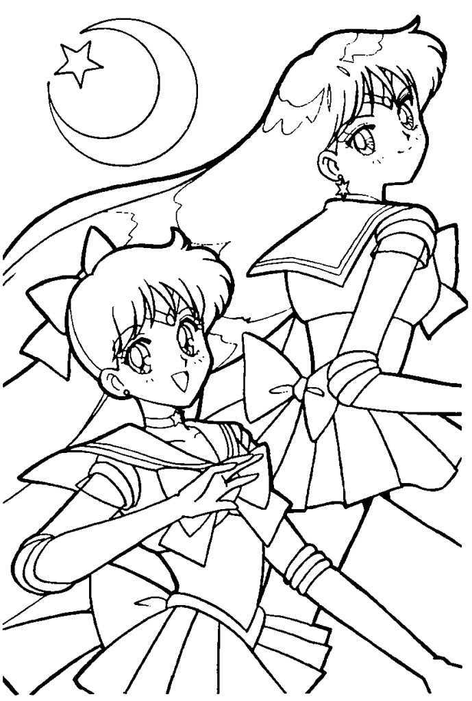 Sailor Venus Coloring Pages 7 | Free Printable Coloring Pages