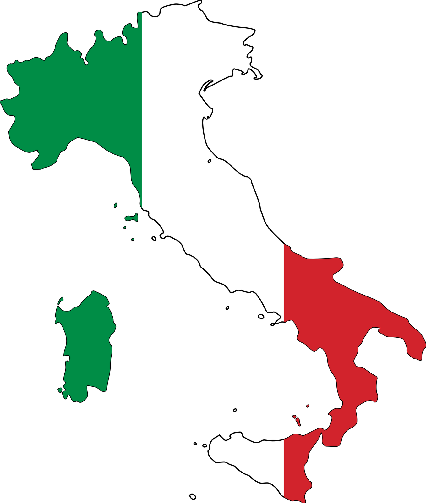 Italy Clip Art Map - Free Clipart Images